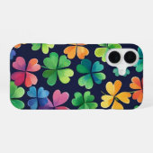 アイリッシュカラフルケルトのシャムロック iPhone 16ケース (裏面横)