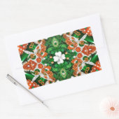 アイリッシュカラーの四角形シール 長方形シール (封筒)