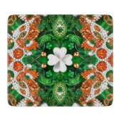 アイリッシュカラーの小さなガラスのカッティングボード カッティングボード (正面)