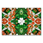 アイリッシュカラーの特別なテーブルカード テーブルナンバー (裏面)