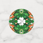 アイリッシュカラークローバーリーフ付きテーブル紙吹雪 コンフェッティ (スモール正面)