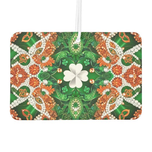 アイリッシュカラー付きカーエアーフレッシュナーデザイン カーエアーフレッシュナー (裏面)