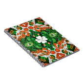 アイリッシュカラー付きノートブック抽象デザイン ノートブック (右側)