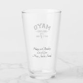 アイリッシュカンティーマイヨアイルランドパーソナライズされた文字 タンブラーグラス (裏面)