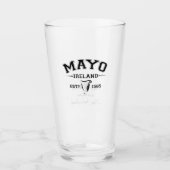 アイリッシュカンティーマイヨアイルランドパーソナライズされた文字 タンブラーグラス (正面)