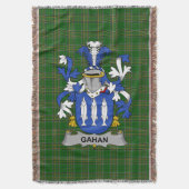 アイリッシュガハンまたはマッガハンコートオブアームズ家紋 スローブランケット (正面縦)
