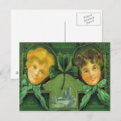 アイリッシュガールズシャームロックブラニーキャッスル ポストカード (正面/裏面)