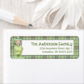 アイリッシュガールドール聖パトリック住所 シール1 ラベル (インサイチュ)