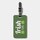 アイリッシュガールホワイト ラゲッジタグ (正面縦)