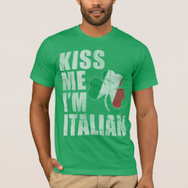 アイリッシュキス私はイタリアン聖パトリックの日 Tシャツ