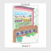 アイリッシュキッチンの窓ビュー シール (シート)