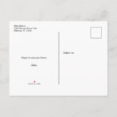 アイリッシュキャットセントパトリックの日パーティー招待状ポストカード インビテーションポストカード (裏面)