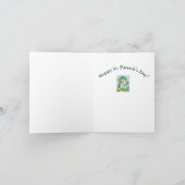アイリッシュキリン聖PATRICKのDAY GREETING CARD VERS カード (内部)