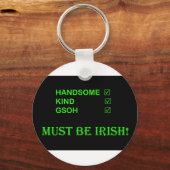 アイリッシュキーチェーンであること キーホルダー (正面)