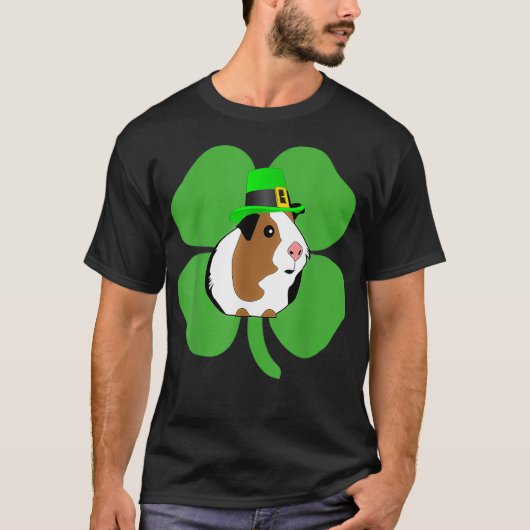 アイリッシュギニアピグギニアピグSaint patricks day Tシャツ (正面)
