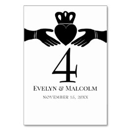 アイリッシュクラダグシンプルリングや輪白黒結婚ズ テーブルナンバー