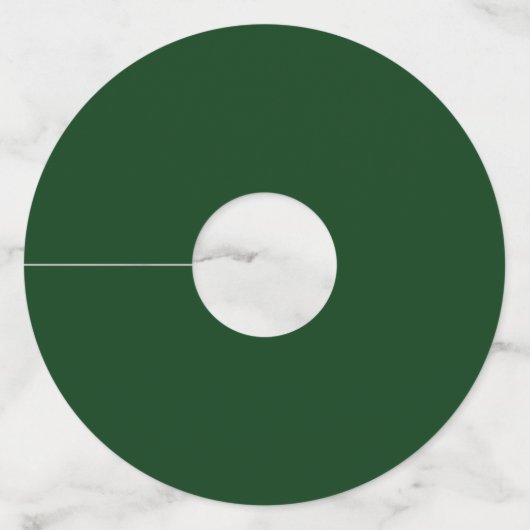 アイリッシュクラダグリングや輪シンプルグラフィックグリーン結婚ズ ワイングラスタグ (裏面)