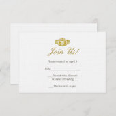 アイリッシュクラダグリングや輪応答カード 出欠カード (正面/裏面)