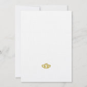 アイリッシュクラダグリングや輪招待状金ゴールド 招待状 (裏面)