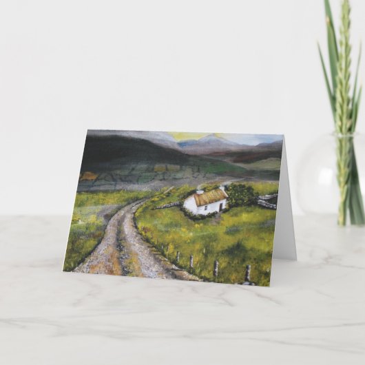 アイリッシュクリスマスカード、5 x 7インチ折り畳みカード シーズンカード (正面)