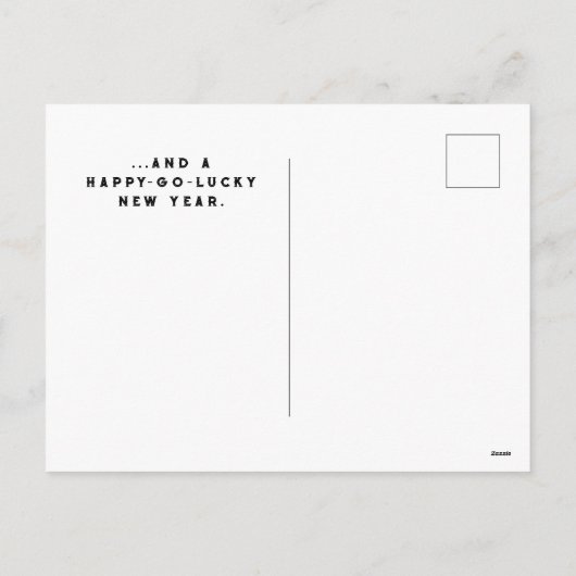 アイリッシュクリスマスグリーティングホリデーカード シーズンポストカード (裏面)