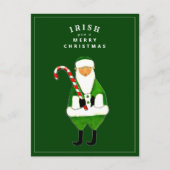 アイリッシュクリスマスグリーティングホリデーカード シーズンポストカード (正面)