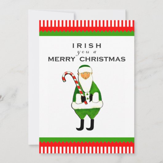 アイリッシュクリスマスパーティの招待状 招待状 (正面)