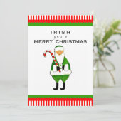 アイリッシュクリスマスパーティの招待状 招待状 (スタンド正面)