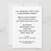 アイリッシュクリスマスパーティの招待状 招待状 (裏面)