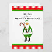 アイリッシュクリスマスパーティの招待状 招待状 (正面/裏面)