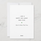 アイリッシュクリスマスホリデーカード シーズンカード (裏面)