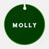 アイリッシュクリスマス記念品 メタルオーナメント (裏面)