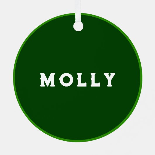 アイリッシュクリスマス記念品 メタルオーナメント (裏面)