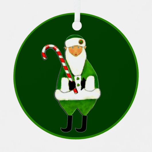 アイリッシュクリスマス記念品 メタルオーナメント (正面)