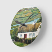 アイリッシュクロックアイルランドランドスケープ ラウンド壁時計 (傾斜)