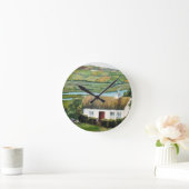 アイリッシュクロックアイルランドランドスケープ ラウンド壁時計 (ホーム)