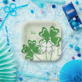 アイリッシュクローバーのシャムロック聖パトリックの日 ペーパープレート (パーティー)