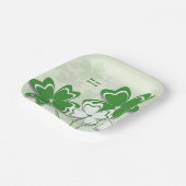 アイリッシュクローバーのシャムロック聖パトリックの日 ペーパープレート (傾斜あり)