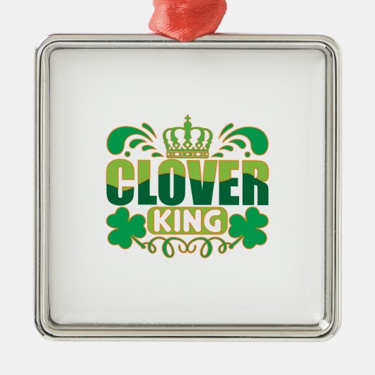 アイリッシュクローバーキング メタルオーナメント (正面)