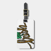 アイリッシュクローバーシャムロック ラゲッジタグ (正面縦)