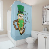 アイリッシュクローバーズアウルグリーン シャワーカーテン (インサイチュ)