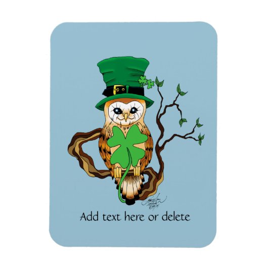 アイリッシュクローバーフクロムグリーン マグネット (縦)