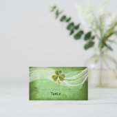 アイリッシュクローバー&ヴェイルグリーンアイリッシュ結婚ズ座席表 プレイスカード (スタンド正面)