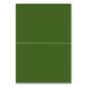 アイリッシュクローバー&結婚ヴェールの折り畳まれた座席表 テーブルナンバー (裏面)