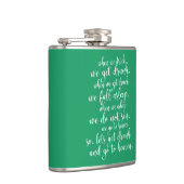 アイリッシュクールトースト聖パトリックの日グリーン&ホワイト フラスク (右)