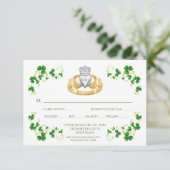 アイリッシュク伝統的ラダグリングや輪アンドシャームロック 出欠カード (スタンド正面)