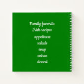 アイリッシュグお気に入りのリーンシャムロックレシピ ノートブック (裏面)