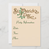 アイリッシュグラスパーティの招待状 招待状 (裏面)