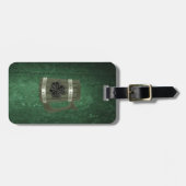 アイリッシュグランジラッキー・シャムロックのビールマグパーソナライズされた ラゲッジタグ (正面横)