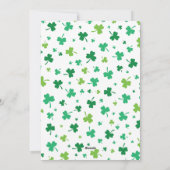 アイリッシュグリーンアンドホワイト結婚式招待状 シーズンカード (裏面)